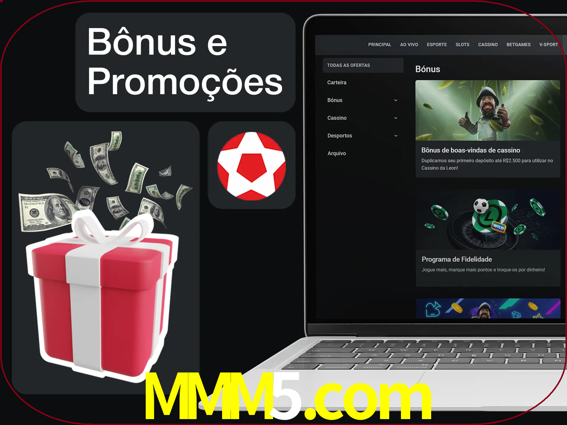 Verifique se há novos bônus e promoções.